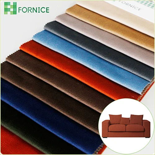 High-quality 100% polyester warp knitted holland velvet printed embossed upholstery sofa fabric