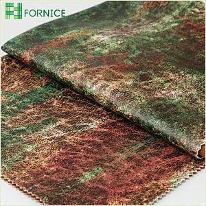 2020 new designs 100% polyester warp knitted holland velvet bronzing fabric for furniture sofa