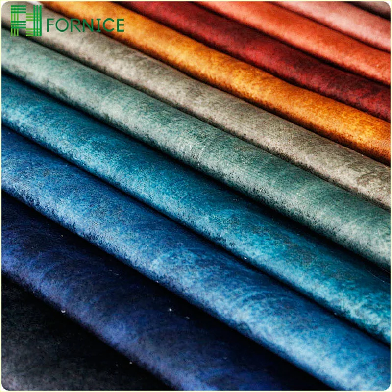 High-quality 100% polyester warp knitted holland velvet taped upholstery sofa fabric
