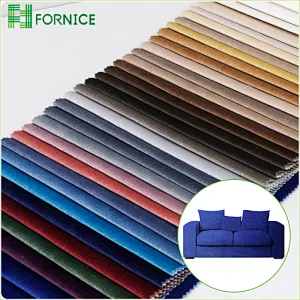 High-quality 100% polyester warp knitted jaguar velvet dyed upholstery sofa fabric