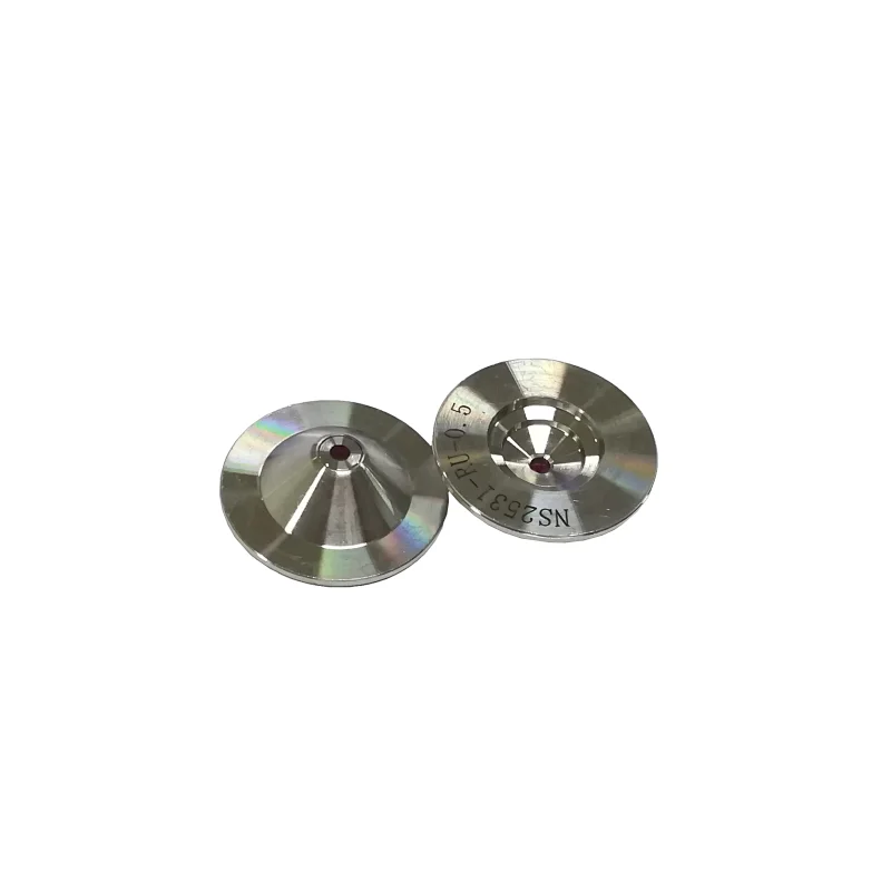 Solid-stream-type disc nozzles