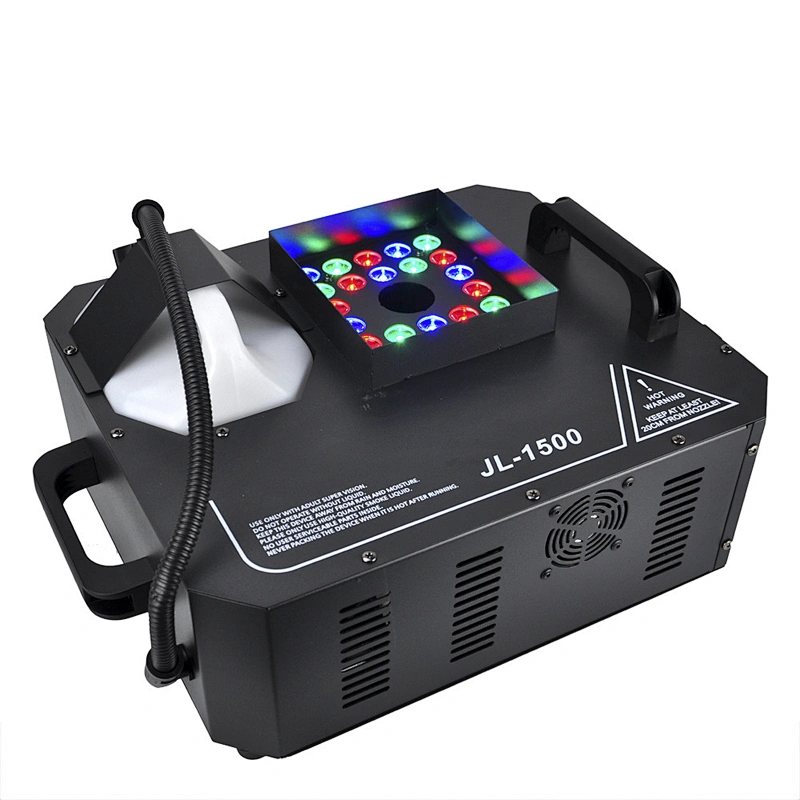 DMX Remote Control Upward Spray 1500w RGB LED Smoke Machine Fogger ...