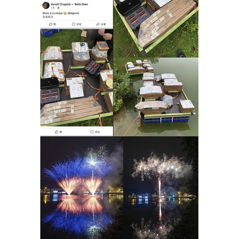 12 Cue HAPPINESS Wireless Firing System Fireworks With Remote