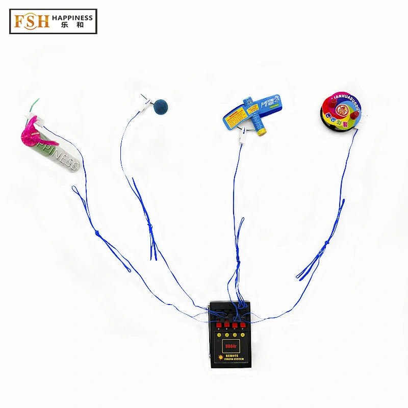 HAPPINESS 4 Cue Wireless Remote Control Firing Systems Firework with ...