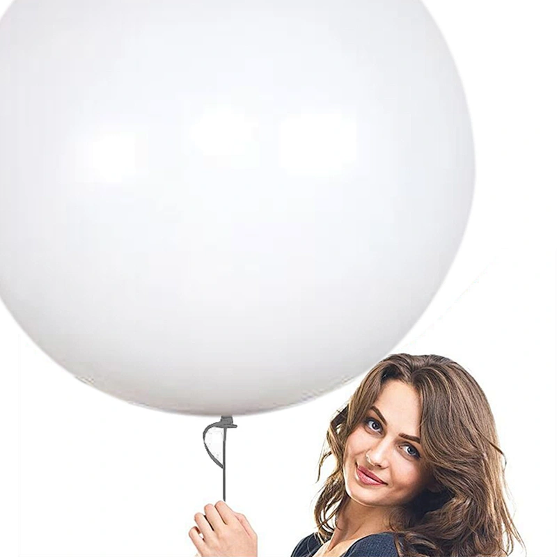 36 Inch Latex Round White Balloons Giant Balloons For Photo Shoot