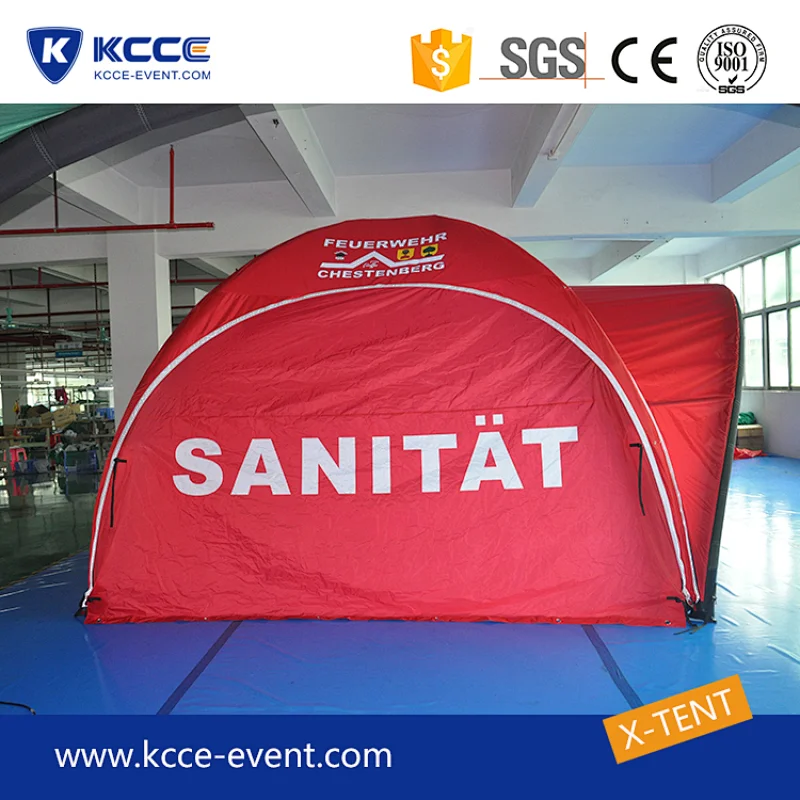 Pop up Inflatable Tent With Sun Shade and Sidewall family tent