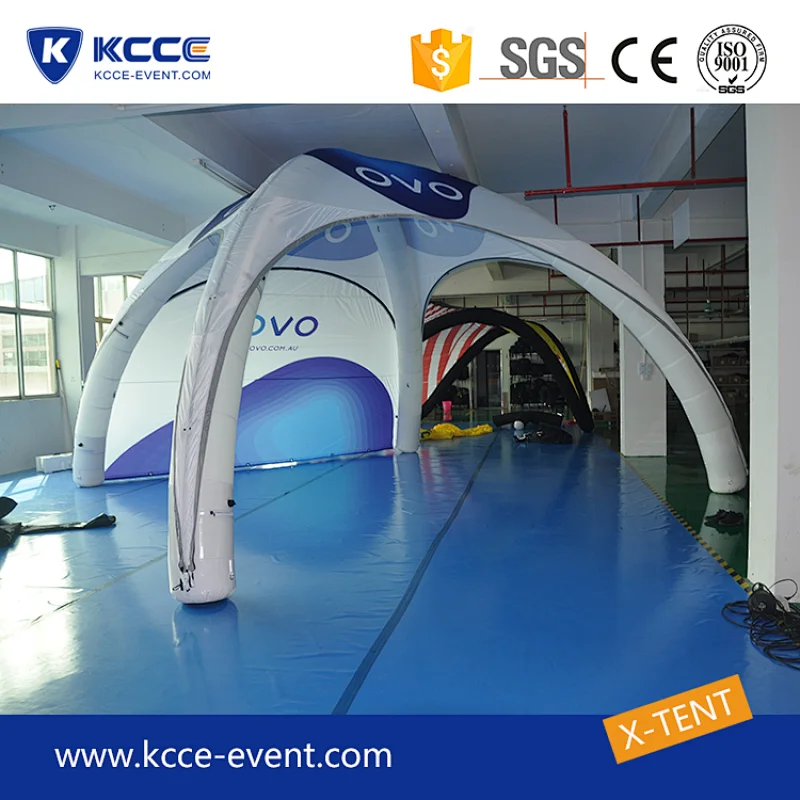 White color custom design inflatable canopy X tent