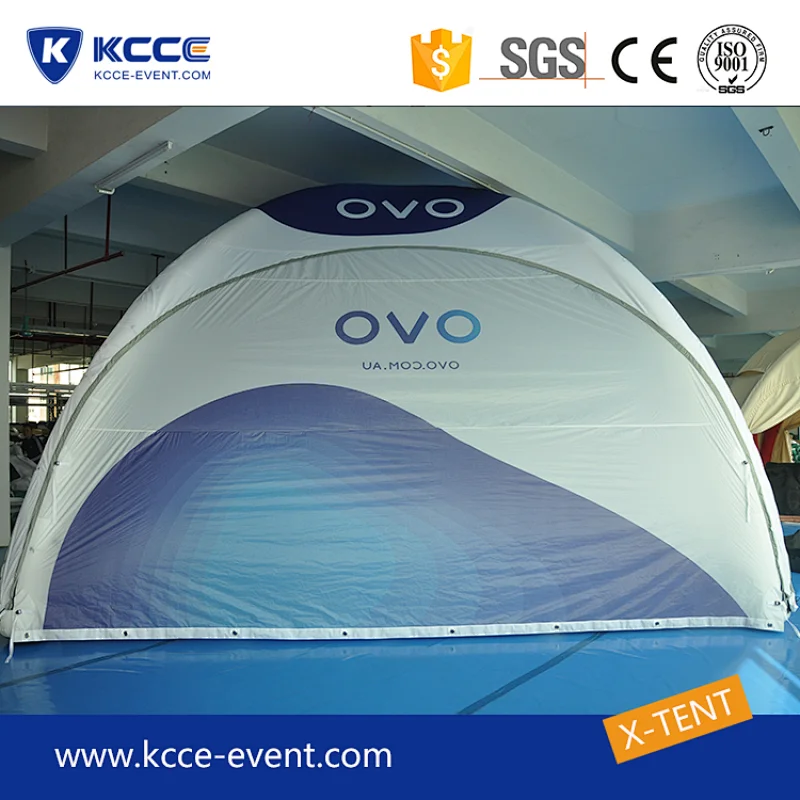 White color custom design inflatable canopy X tent