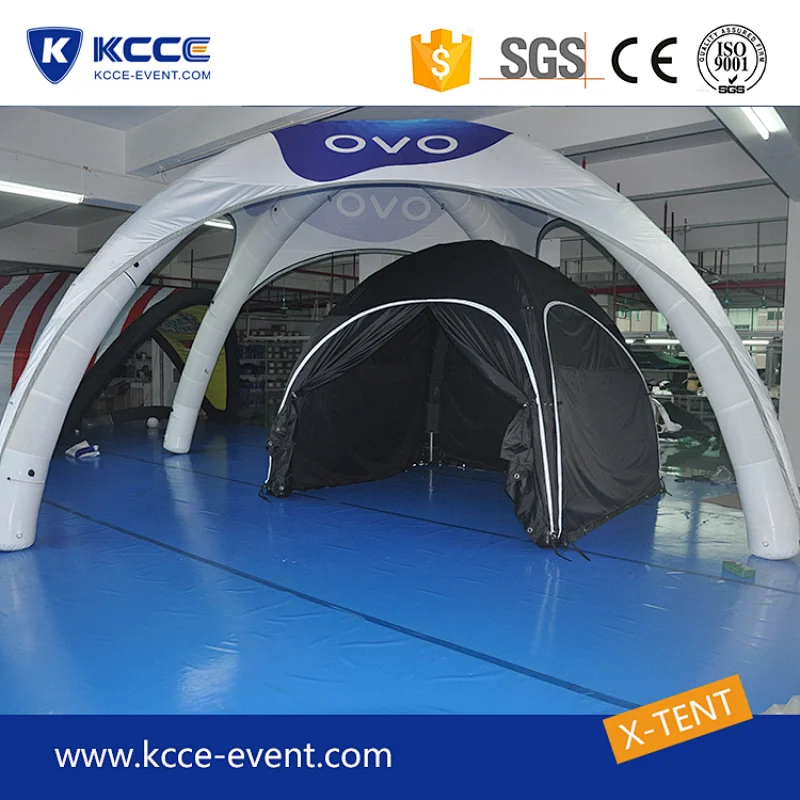 White color custom design inflatable canopy X tent
