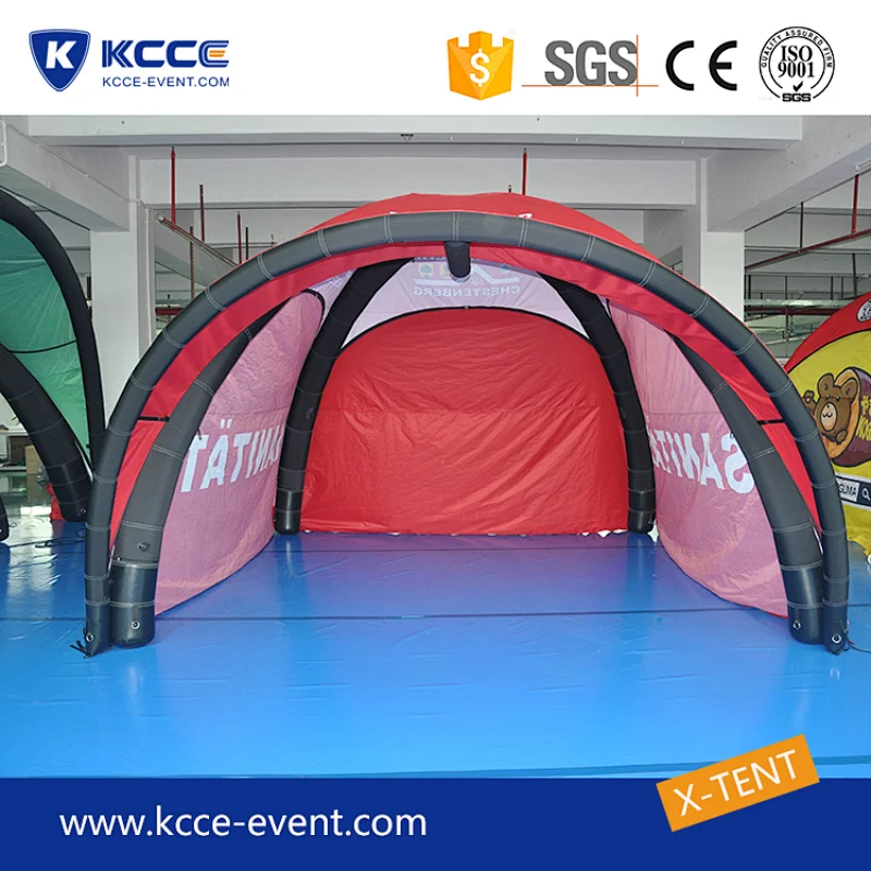Pop up Inflatable Tent With Sun Shade and Sidewall family tent