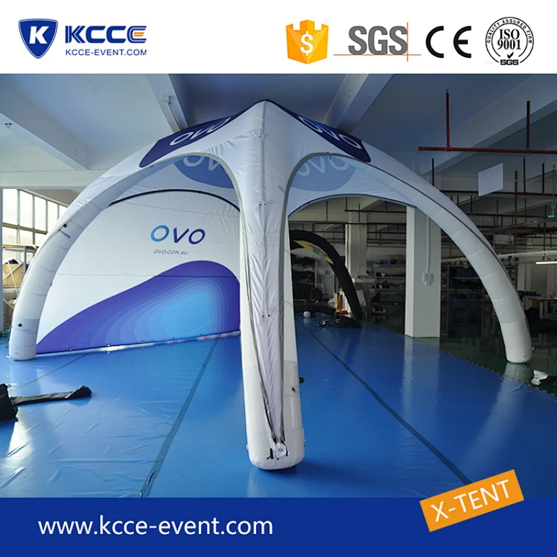 White color custom design inflatable canopy X tent