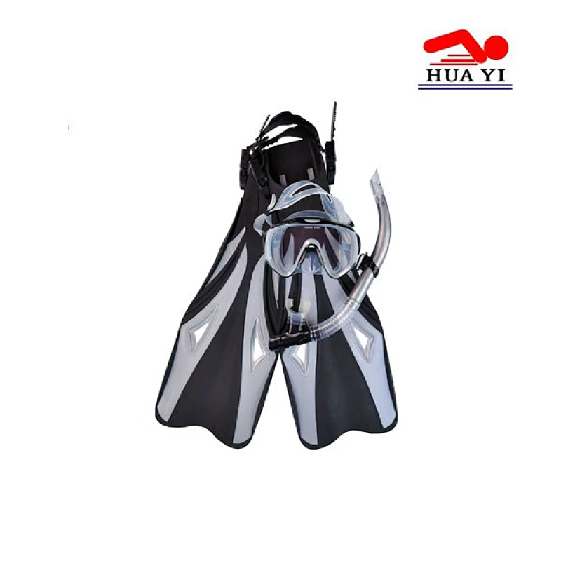 M23S46F58 diving mask snorkel with fins set