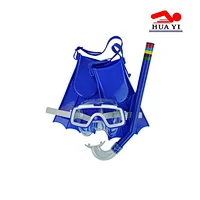 M32S79F63 diving mask snorkel with fins set