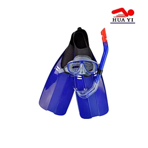 M49S30F57 diving mask snorkel with fins set