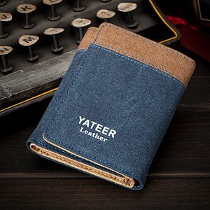 Professional Golden supplier china factory direct sale canvas wallet