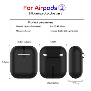 wholesale Amazon hot sell new mini soft silicone case cover for apple cute airpods
