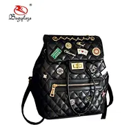 Audit factory customized top quality Golden supplier New coming female backpack