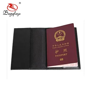 Customized high-grade pu leather passport name card holder wallet