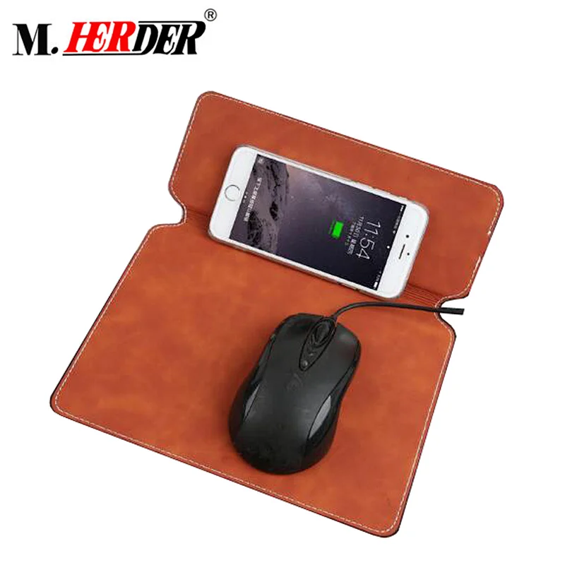 Professional experienced supplier mouse pad with qi wireless charger