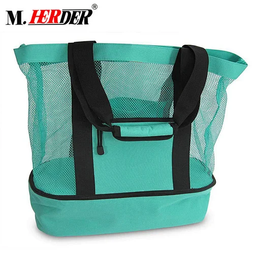 china online shopping large beach tote bag with with zipper and waterproof pouch