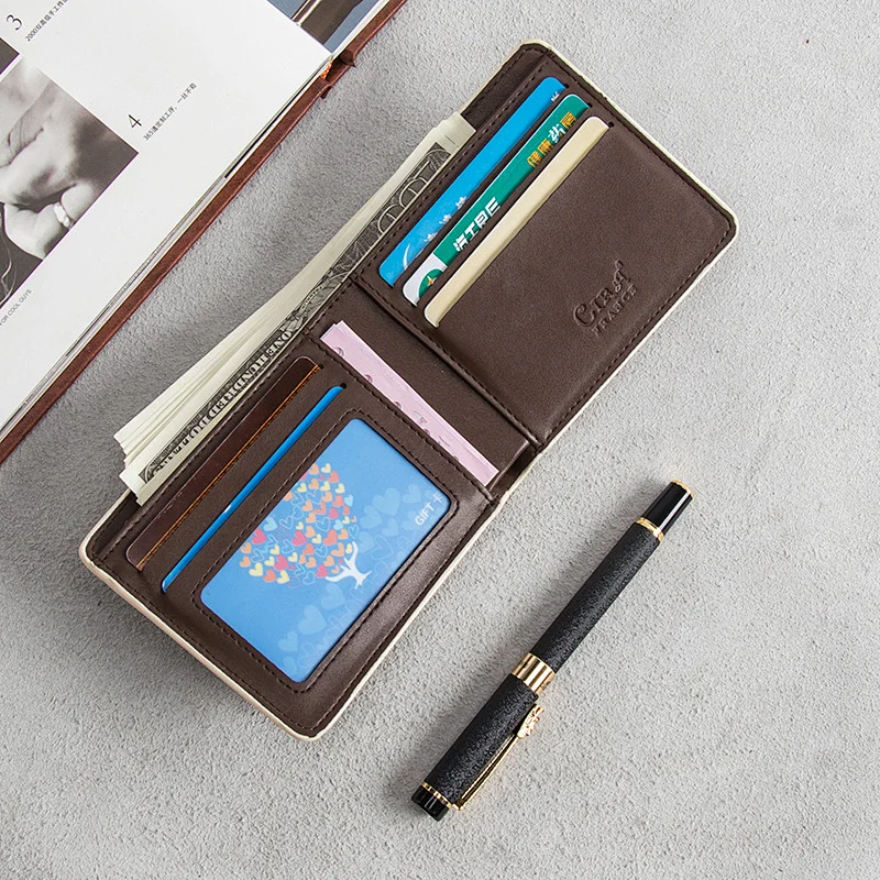 Original Durable Minimalist Men Luxury Slim Wallet Mens Small Wallet Genuine Leather