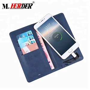 Guangzhou factory smart gps card wallet anti theft for women card holder with power bank