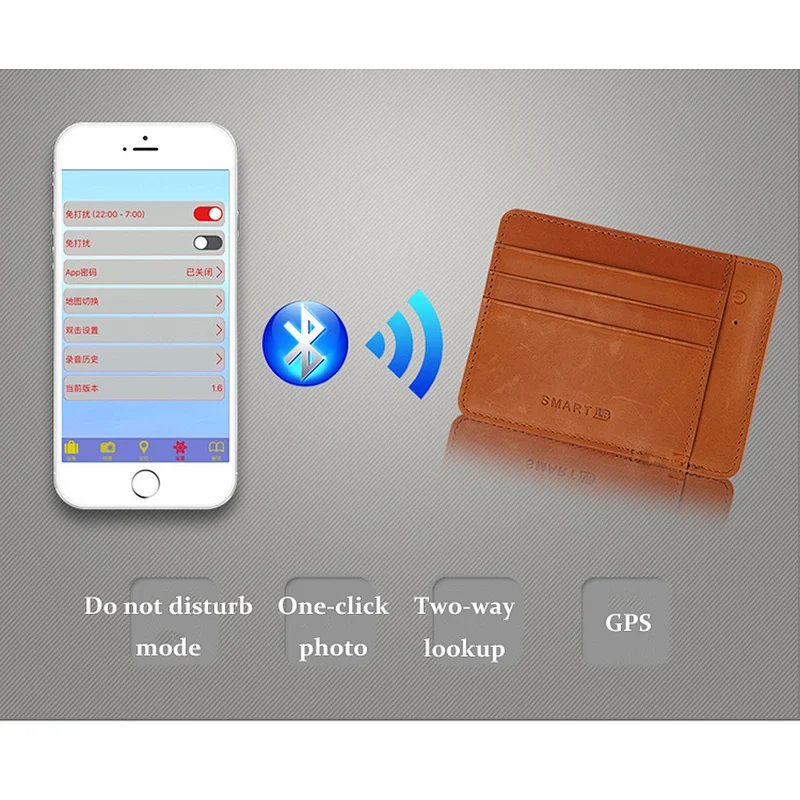Guangzhou professional supplier wallet with gps tracker wallet card