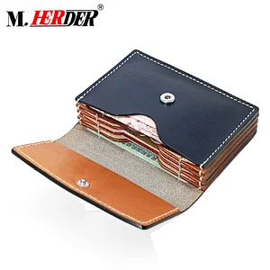 Professional experienced supplier best selling leather card holder wallet man