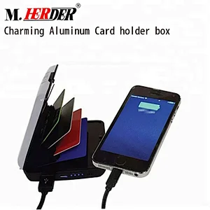 New arrival Metal charging wallet clasps gift box packaging wallet hard metal wallet clasps