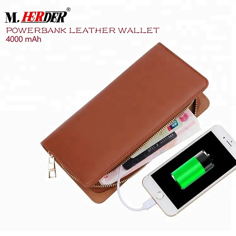 Newest wireless charging wallet smart citi trends travel wallet with power bank