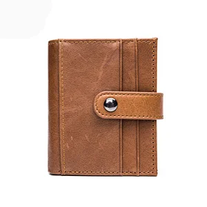 Hot Selling personalized gents unique premium soft vegetable tanned genuine cow leather wallets
