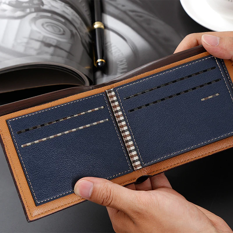 Wholesale best selling new  short style PU leather men's wallets,coin purses for man