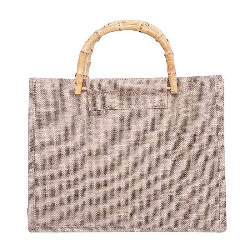 Manufacture wholesale cheap hot sell cheap cotton jute large tote shopping bag eco-friendly