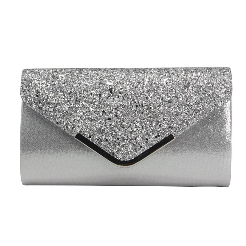 Amazon hot sell newest ladies wedding clutch simple evening handbag bag