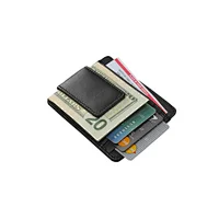 oem odm service custom logo magnetic card holder travando mens slim wallet with money clip