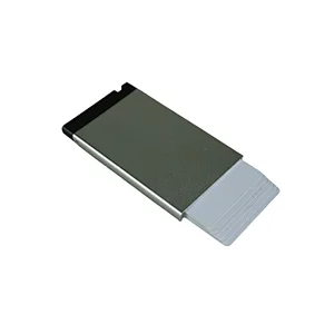 custom logo rfid blocking aluminium card holder sublimation metal wallet card holders