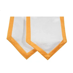 Wholesale Golden With white Graduation stole and Sash for adult