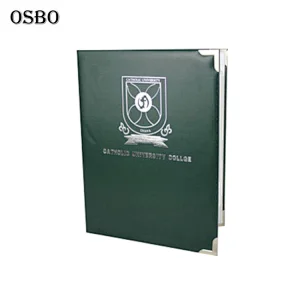 Pu Material A4 Leather Certificate Paper Holder