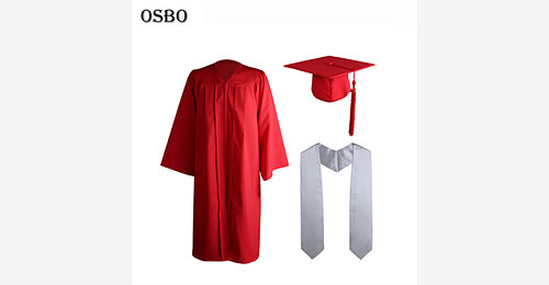Red Adult Graduation Gown | OSBO