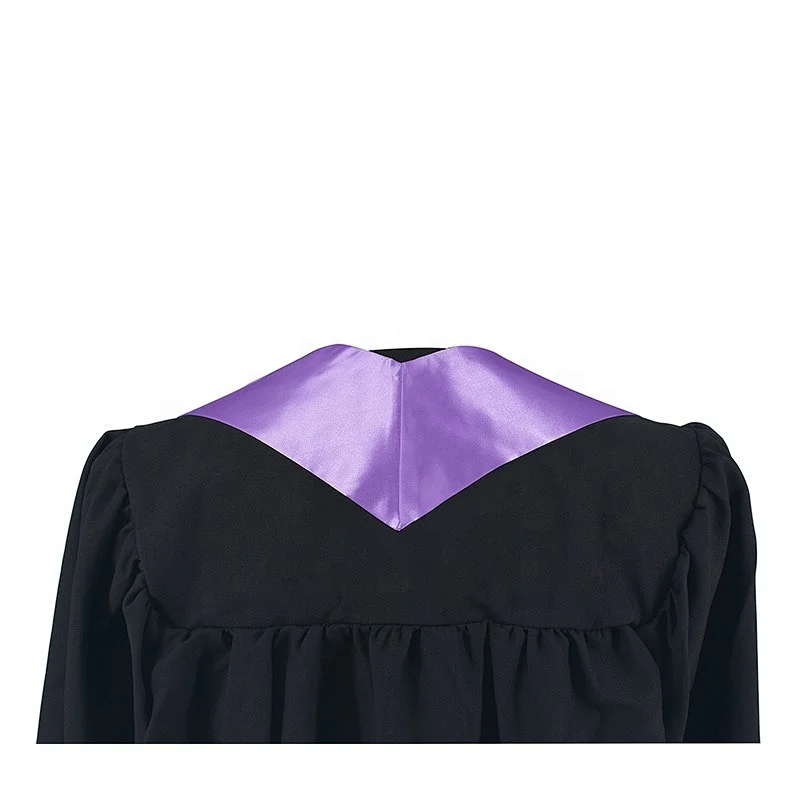 2019 Hot Sell High Quantity Purple Plain Graduation Stole