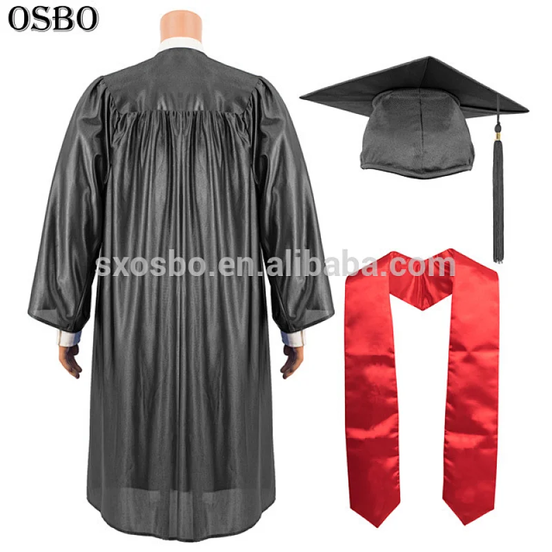 US Style Bachelor Black Graduation Gown