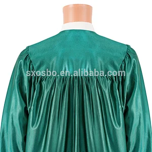 Wholesale Custom High Quality College University Academic Cap Green Graduation Gown for School