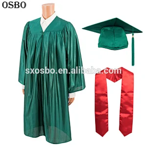 Beautiful emerald academic gown / graduation gown