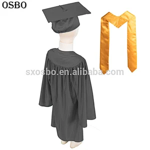 High Quality Children Kindergarten Graduation Gown With Stole