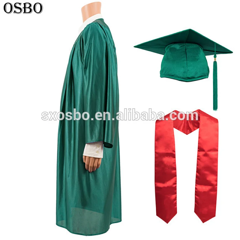Beautiful emerald academic gown / graduation gown
