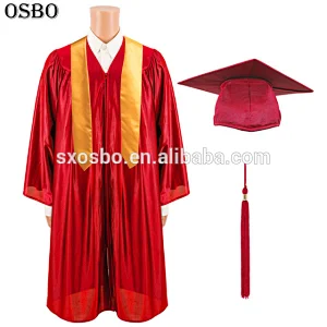 wholesale academic regalia graduation gowns/academic robe,cheap satin graduation robe