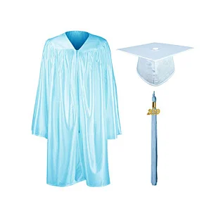 Shiny Material Graduation Robes For Children