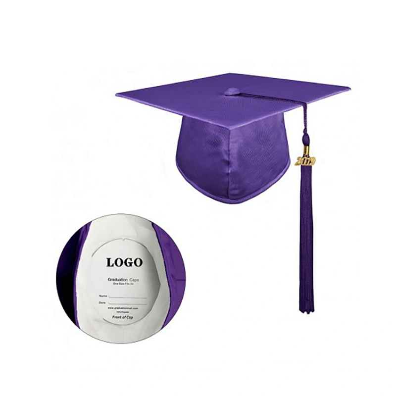 Shiny Purple High School Cap & Tassel - Graduation Caps