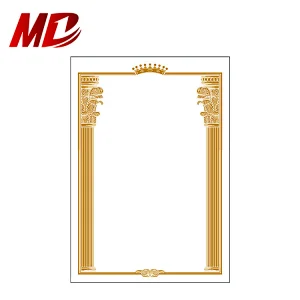 Hot stamping Anti-fake Watermarked paper security certificate paper for Certificate, certificate of honor