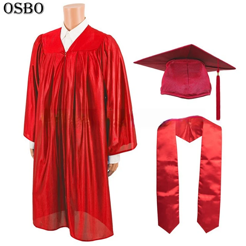 wholesale academic regalia graduation gowns/academic robe,cheap satin graduation robe